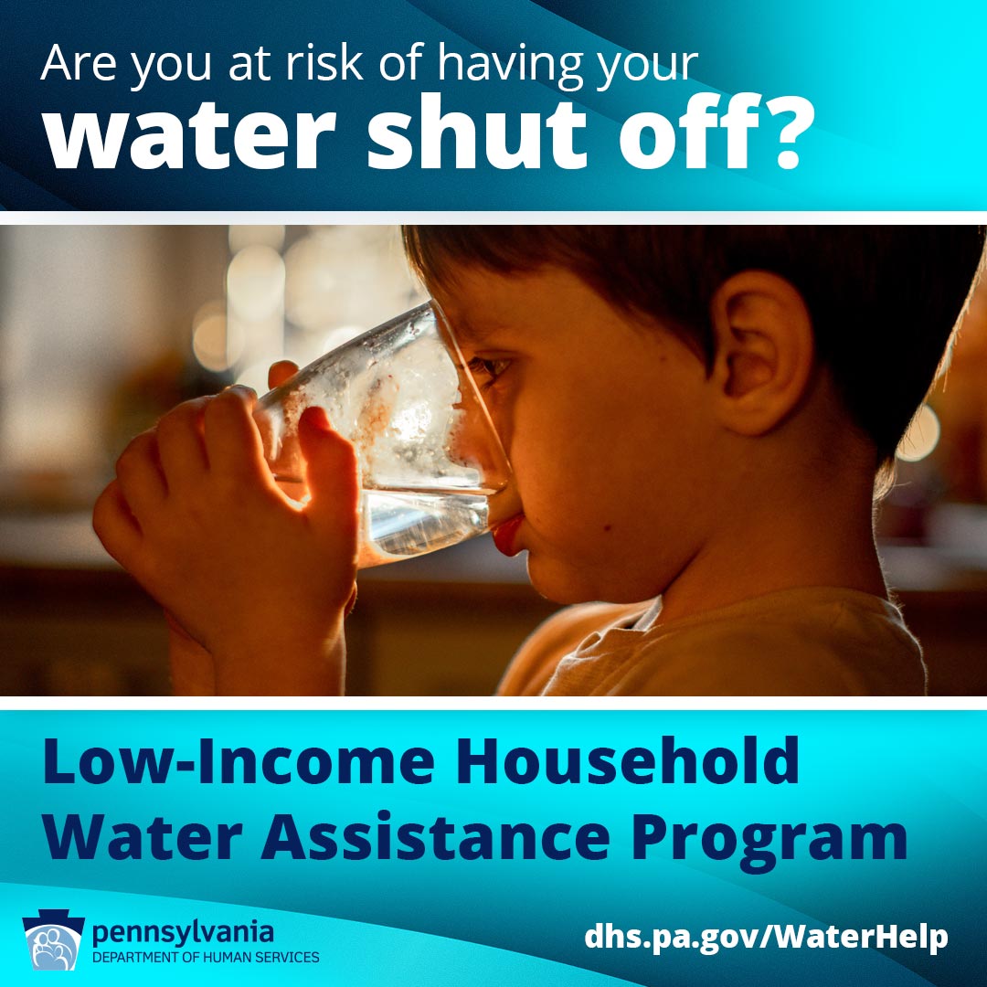 Social media graphic for the Low-Income Household Water Assistance Program